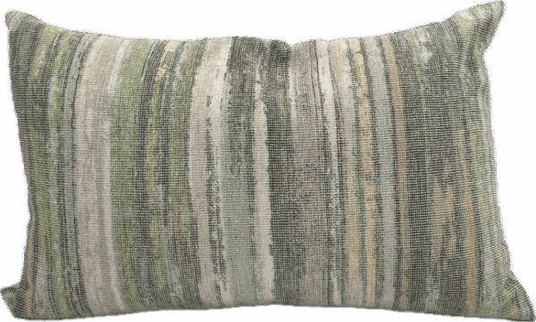 Green and Brown Stripe Pillow