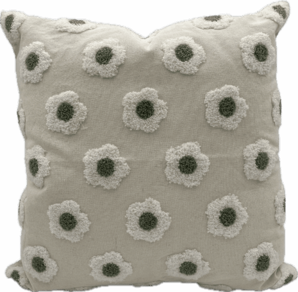 Small White Flower Pillow