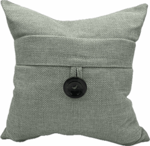 Green Button Pillow
