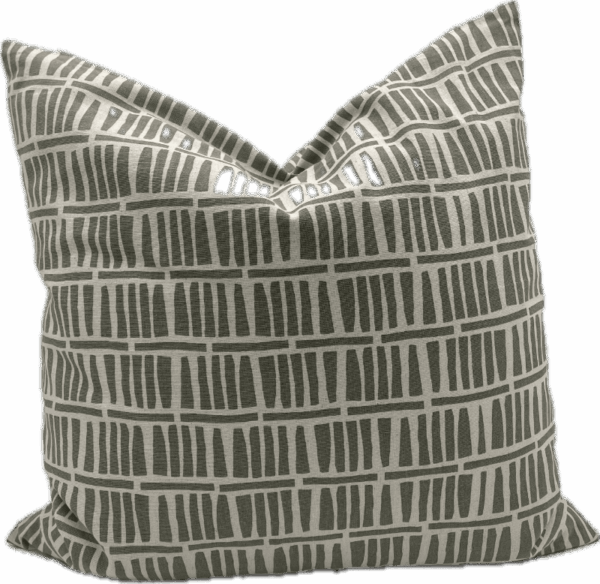 Green Striped Pillow