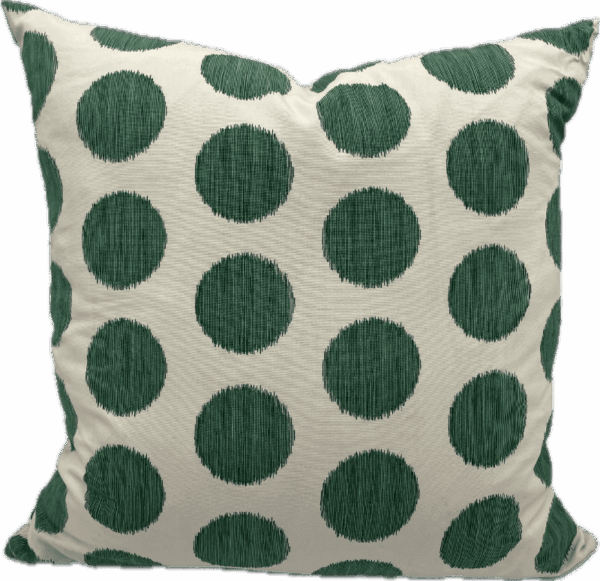 Green Polka Dot Pillow