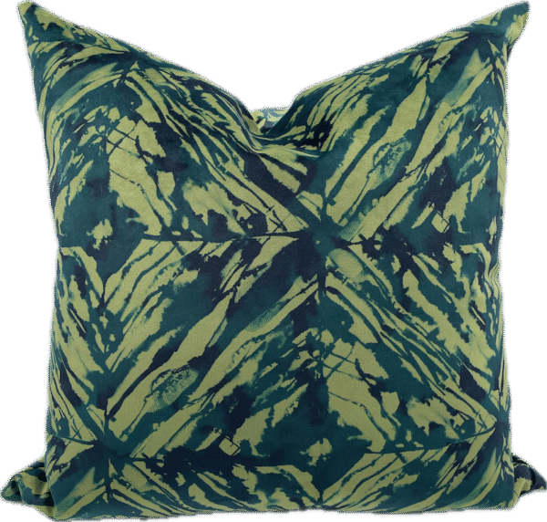 Green Tie-Dye Pillow