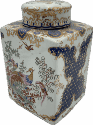 Chinoiserie Lidded Vase