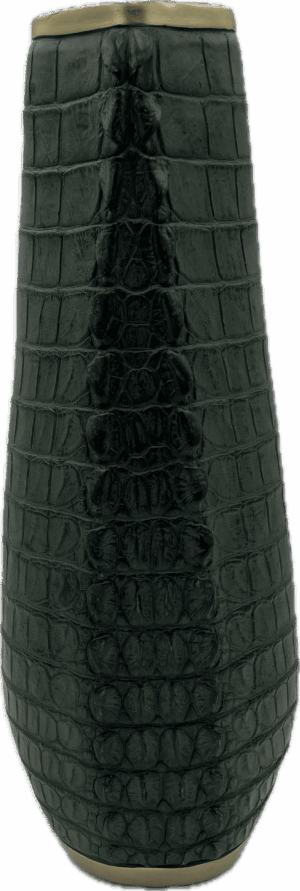 Alligator Embossed Tall Vase