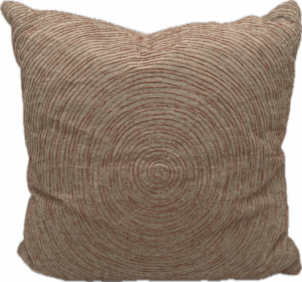 Orange Spiral Pillow