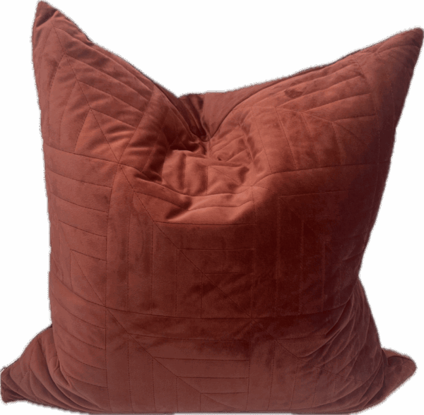 Rust Quilted Pillow
