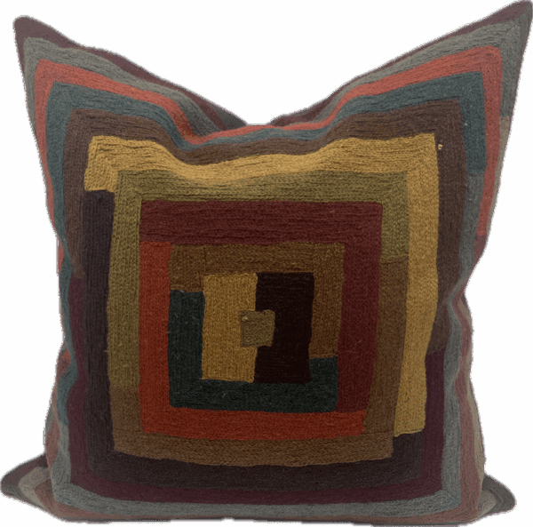 Multicolor Patchwork Pillow