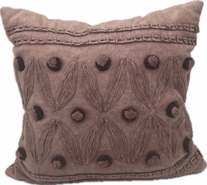 Maroon Embellished Pillow
