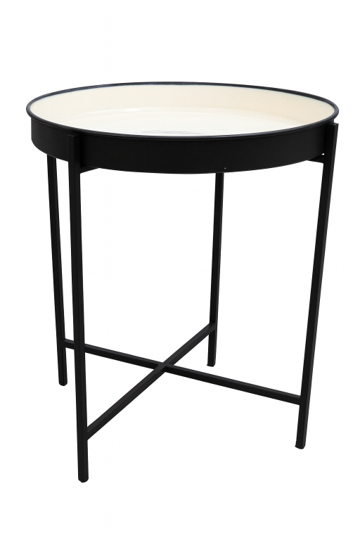 Black and White Tray Table