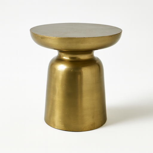 Mushroom Gold Side Table