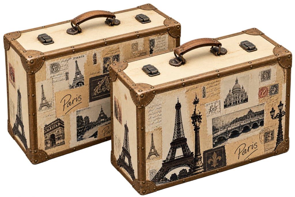 Paris Suitcases