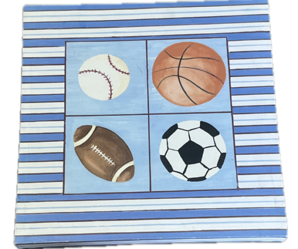 Striped Sports Illustration