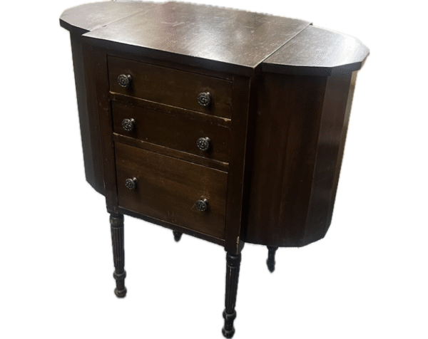 Vintage Wood 3-Drawer Side Table