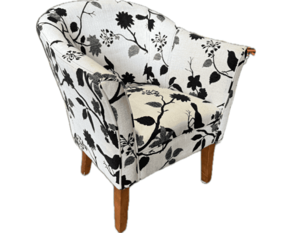 Black Birds on White Chair