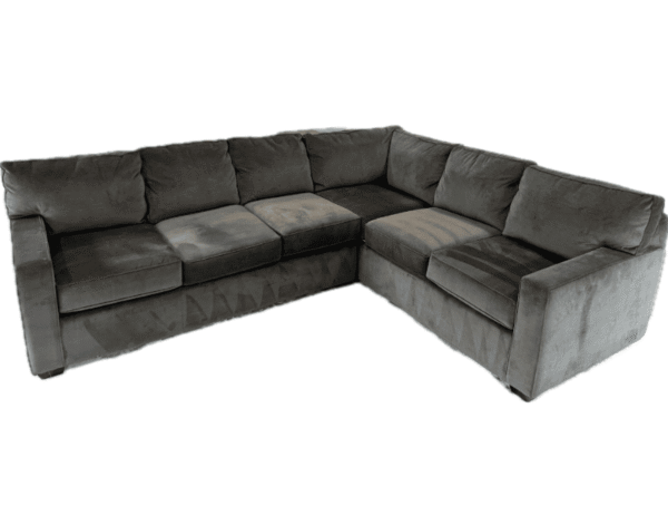 Grey Velvet Sectional Sofa