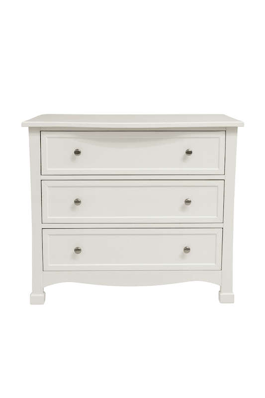 White 3 Drawer Dresser