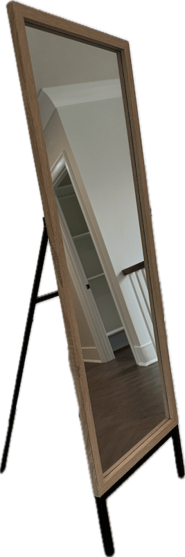 Full Length Natural Wood Mirror