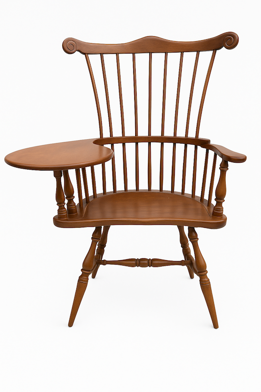 Mid-Century Pennsylvania Windsor Writing Chair
