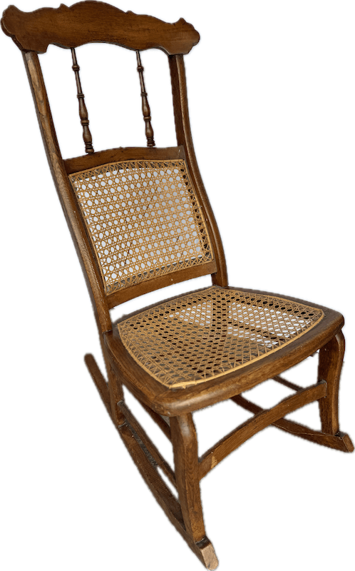 Victorian Style Cane Rocking Chair