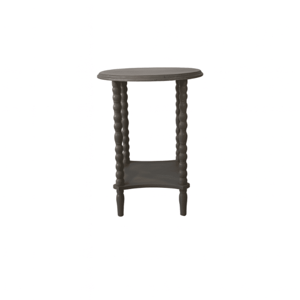 Grey Table with Turned Legs