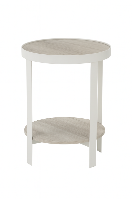 White Washed Round Table