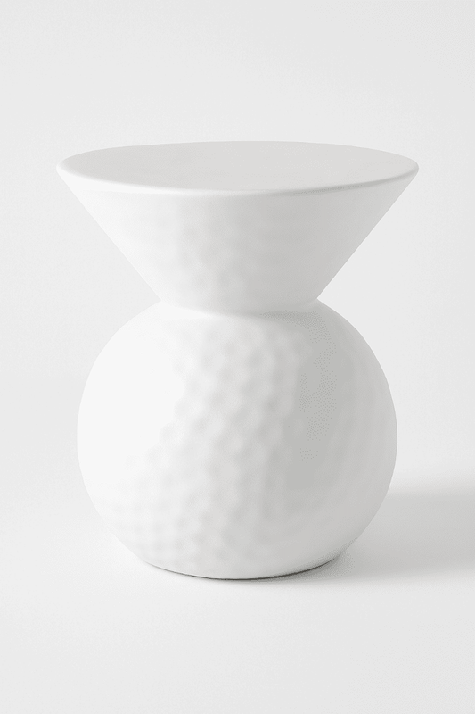 Curved Ceramic Side Table