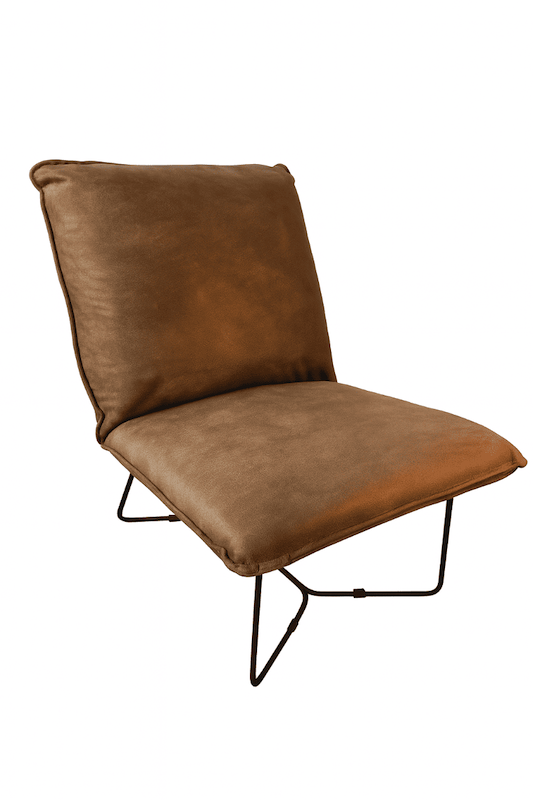 Natural Microsuede Pillow Chair