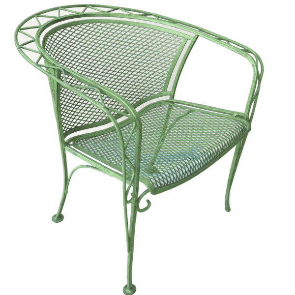 Green Iron Patio Chair
