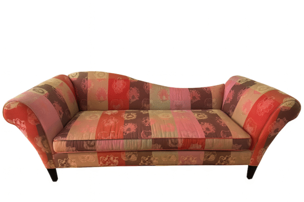 Patterned Art Deco Sofa with Pop Art Pattern