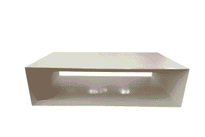 Shagreen Modern White Cocktail Table