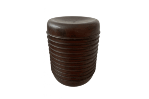 Solid Wood Stool with Grooves