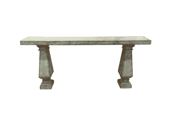 Faux Plaster Console Table