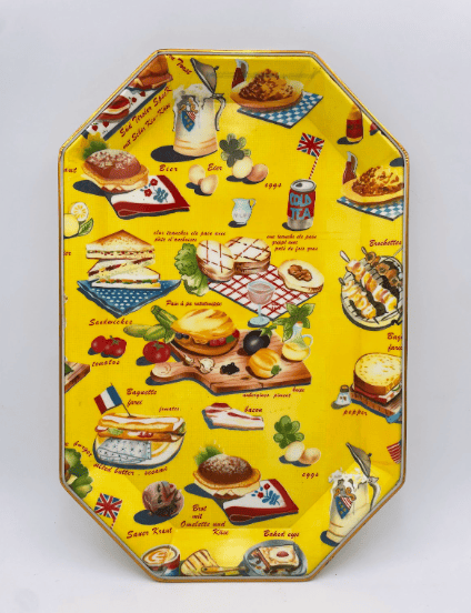 Illustrated International Foods Tray