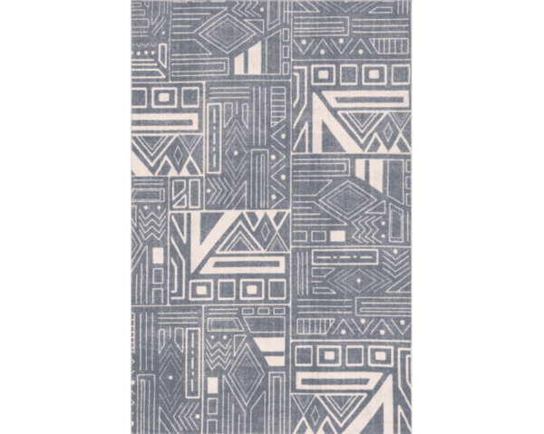 Blue Geometric Area Rug