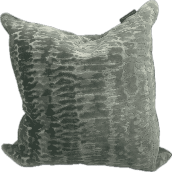 Teal Cut Velvet Pillow