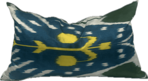Ikat Silk Lumbar PIllow