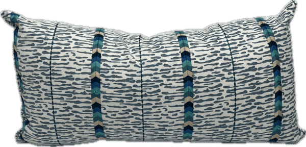 Boho Spotted Chevron Lumbar Pillow