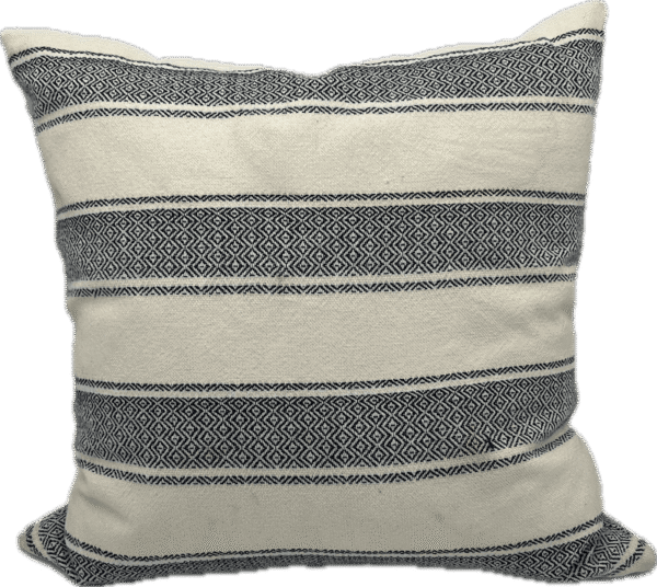 Organic Blue Striped Pillow