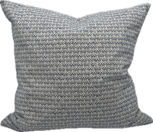 Repeating Geometric Feather Pillow