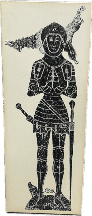 Knight in Armour Brass Rubbing