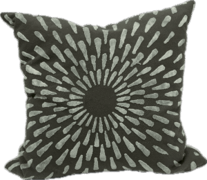 Radiating Textured Velvet Teardrop Pillow