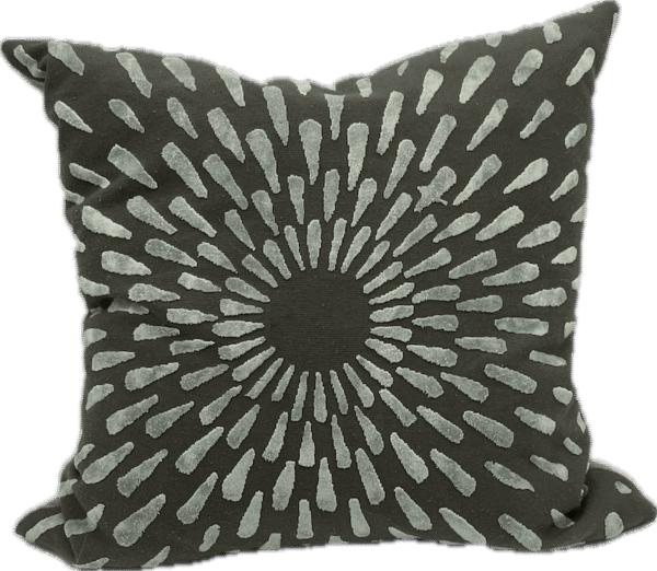Radiating Textured Velvet Teardrop Pillow