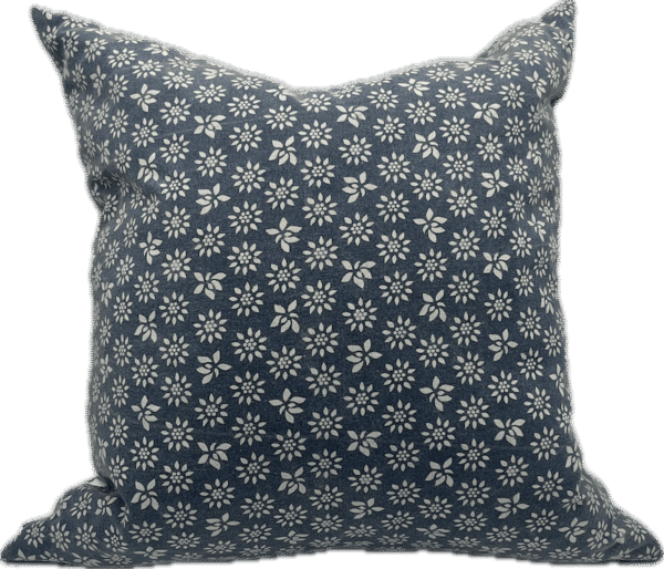 Denim Style Flower Pillow