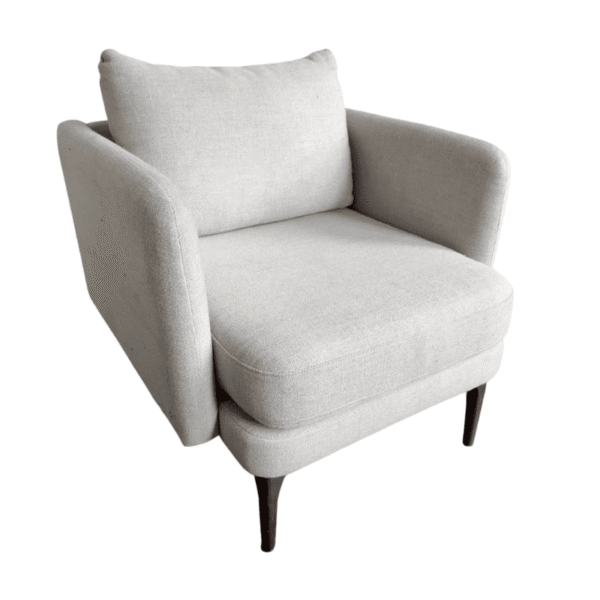 Straight Armed Mid-Century Style Accent Chair