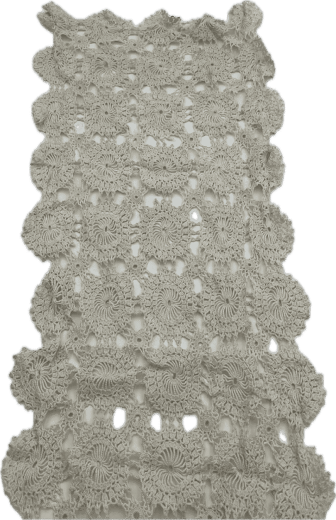 Ivory Crocheted Table Runner