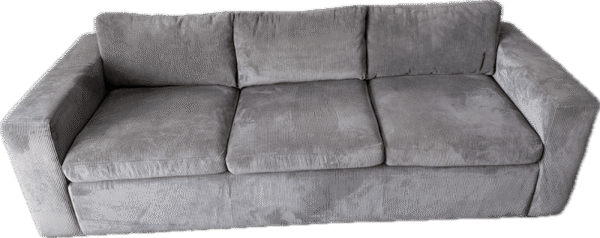 Corduroy Straight Arm Sofa