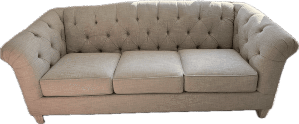 Tufted High Roll Arm Sofa