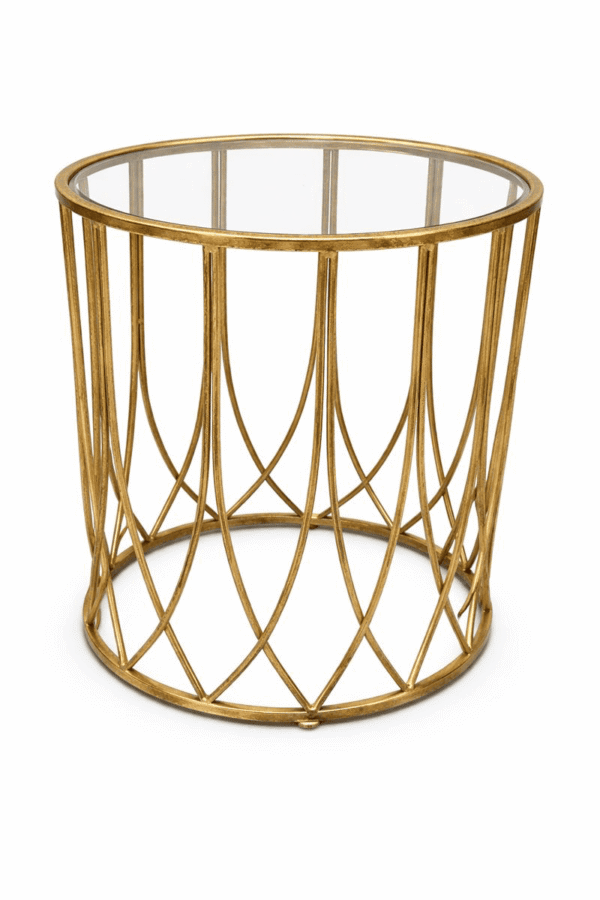 Small Gilded Gold Side Table