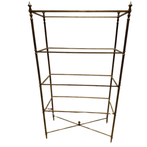 Gold Gilded 4-Glass Etagère