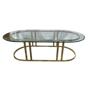 Gold Oval Coffee Table